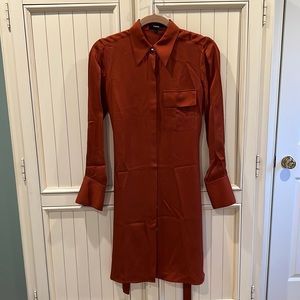 Theory shirt dress with tie waist